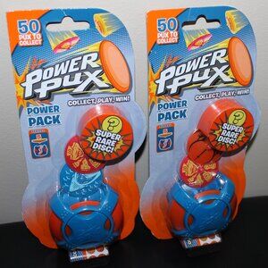 3/$88❤️2 x new POWER PUX Power Pack 5 Pux + Launcher + Collector File #83105